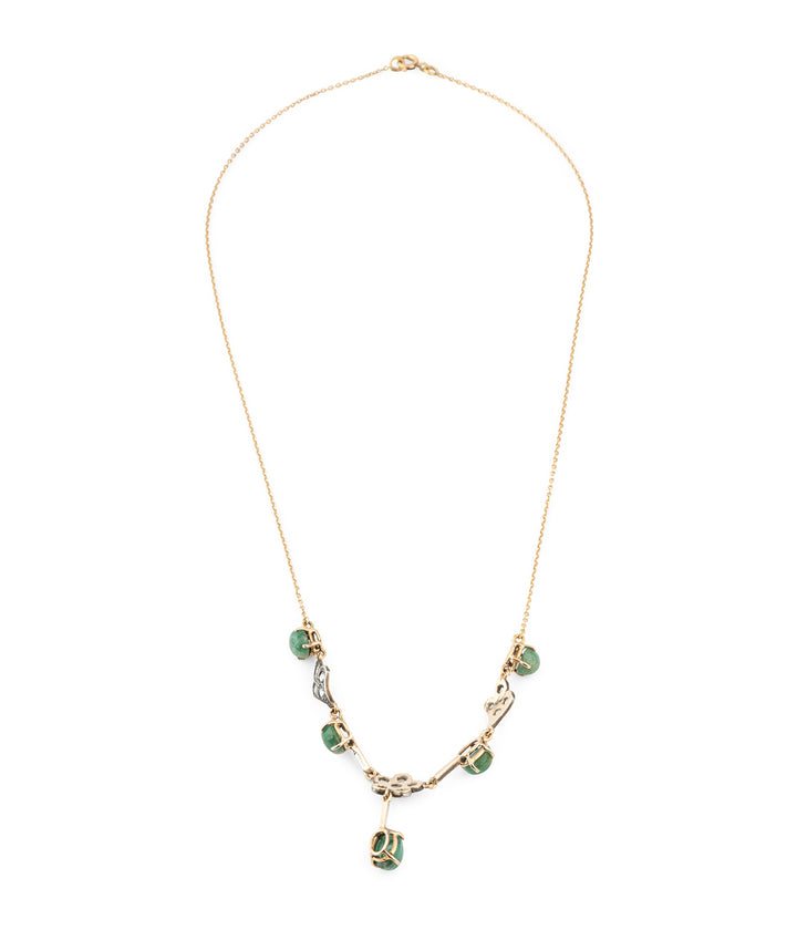 Antique-emerald-necklace-18k-gold-Zyste-Caillou-Paris
