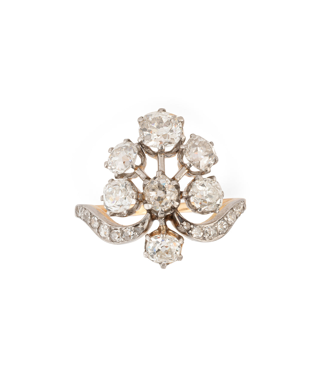 Bague Belle époque en diamants "Arina"