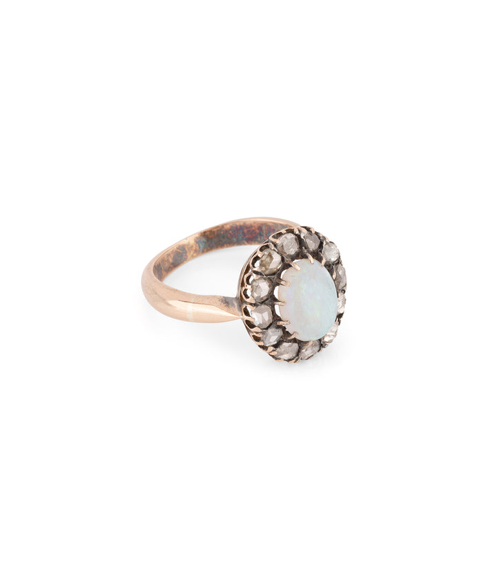 Antique-engagement-ring-diamonds-opal-Lior-Caillou-Paris