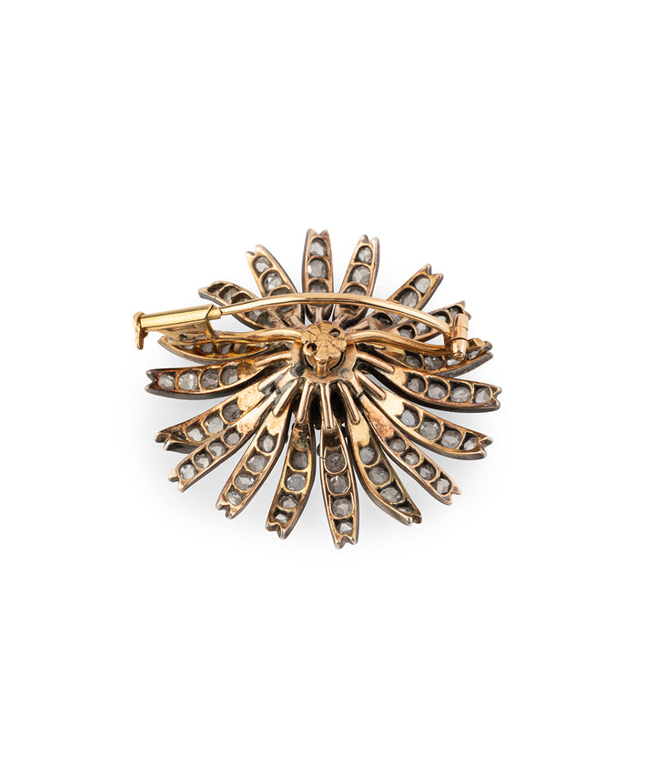 Antique-flower-brooch-rosecut-diamonds-Conny-Caillou-Paris