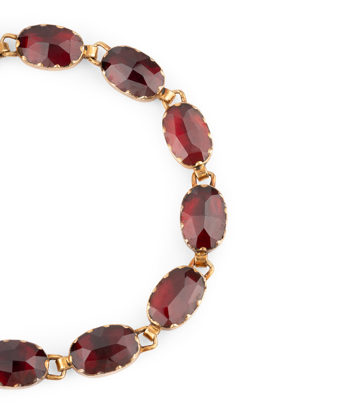 Antique-french-bracelet-Perpignan-garnet-Stheva