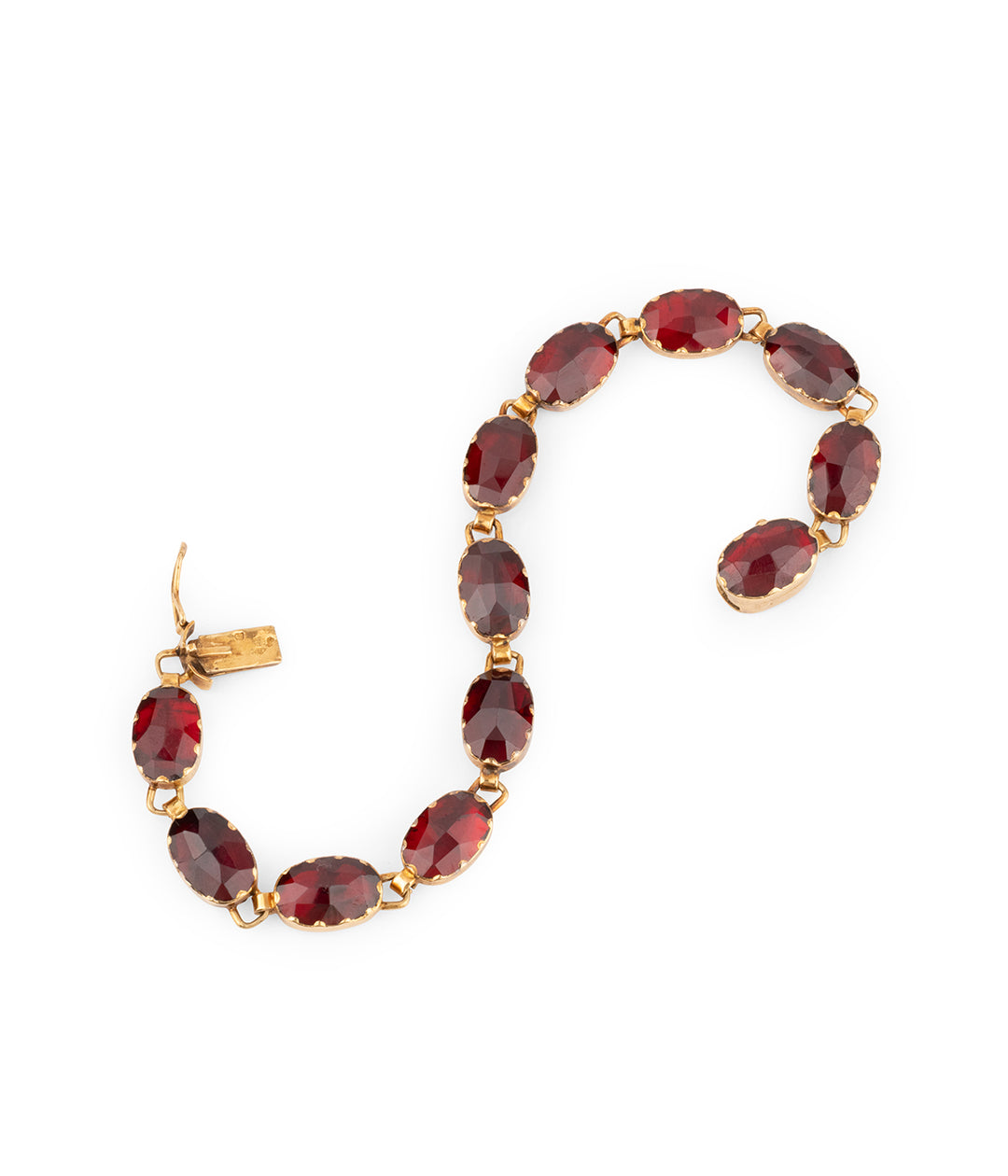 Antique-french-bracelet-garnet-18k-gold-Stheva