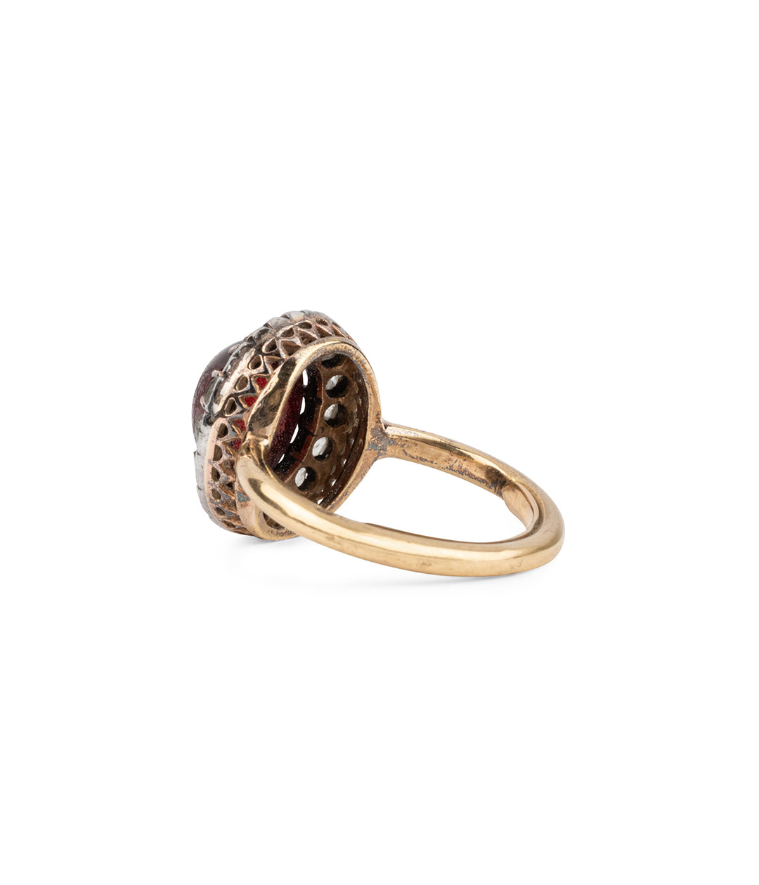 Antique-garnet-ring-gold-silver-Jalia