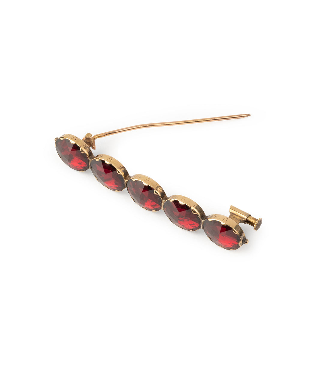 Antique-gold-brooch-Perpignan-garnet-Kaly