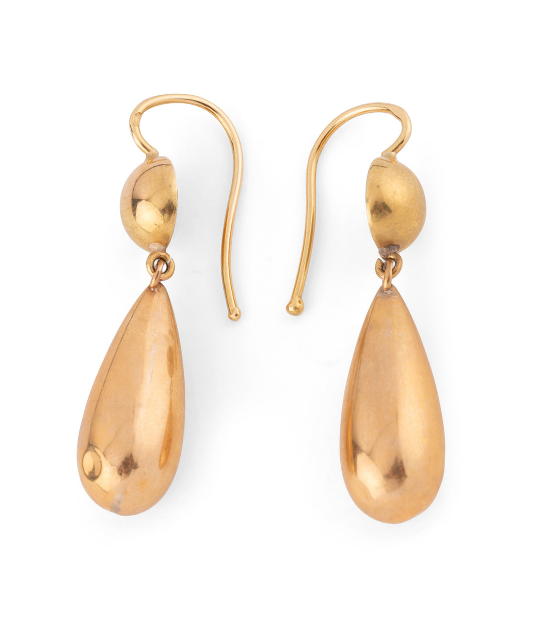 Antique gold earrings 14k "Ida" - Caillou Paris