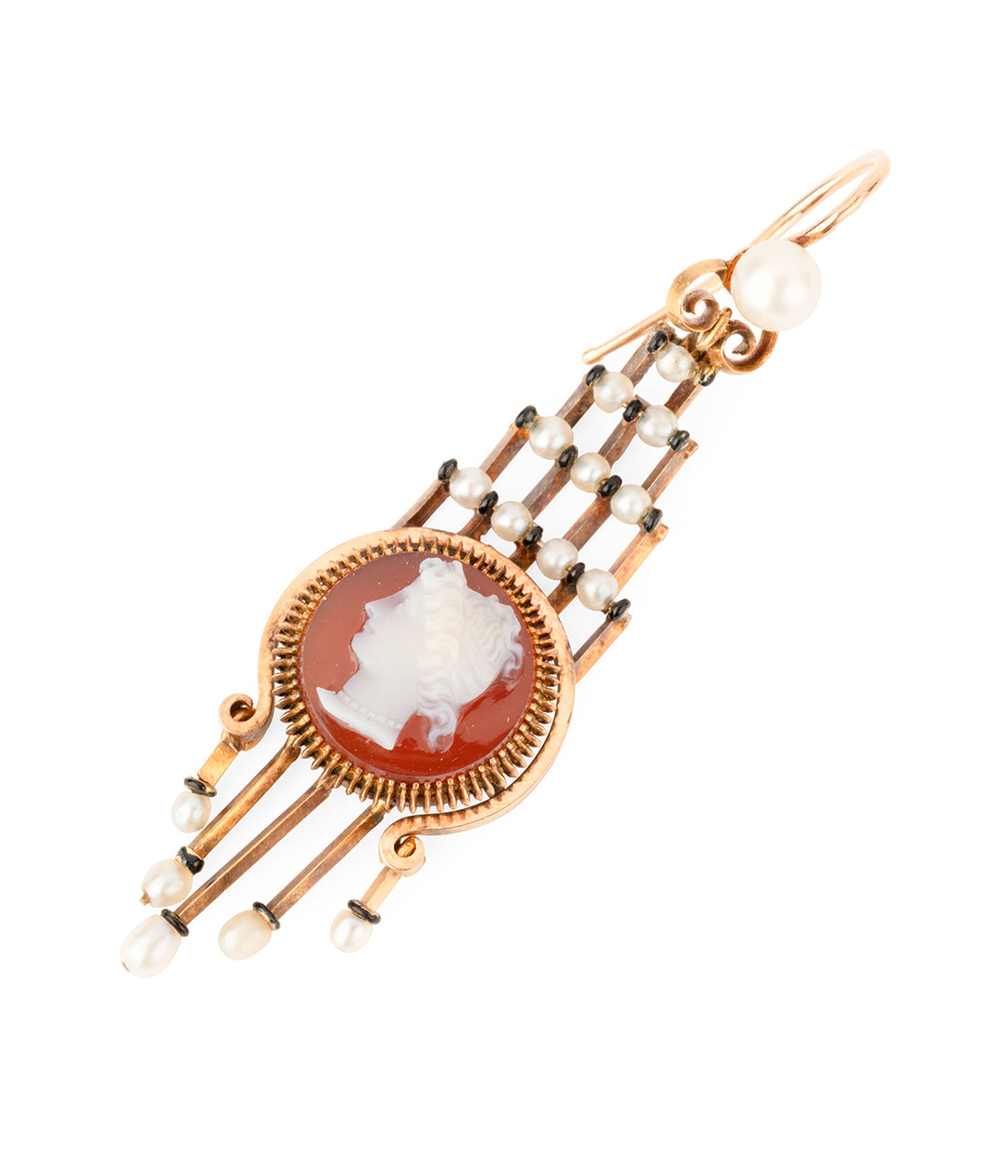 Antique-gold-earrings-cameo-Frajou-Caillou-Paris