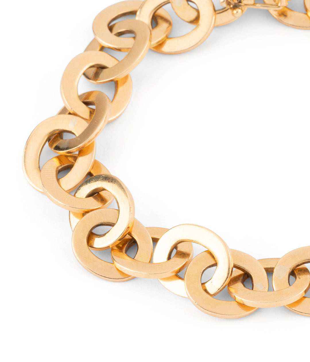 Antique gold oval mesh bracelet "Fianna" - Caillou Paris