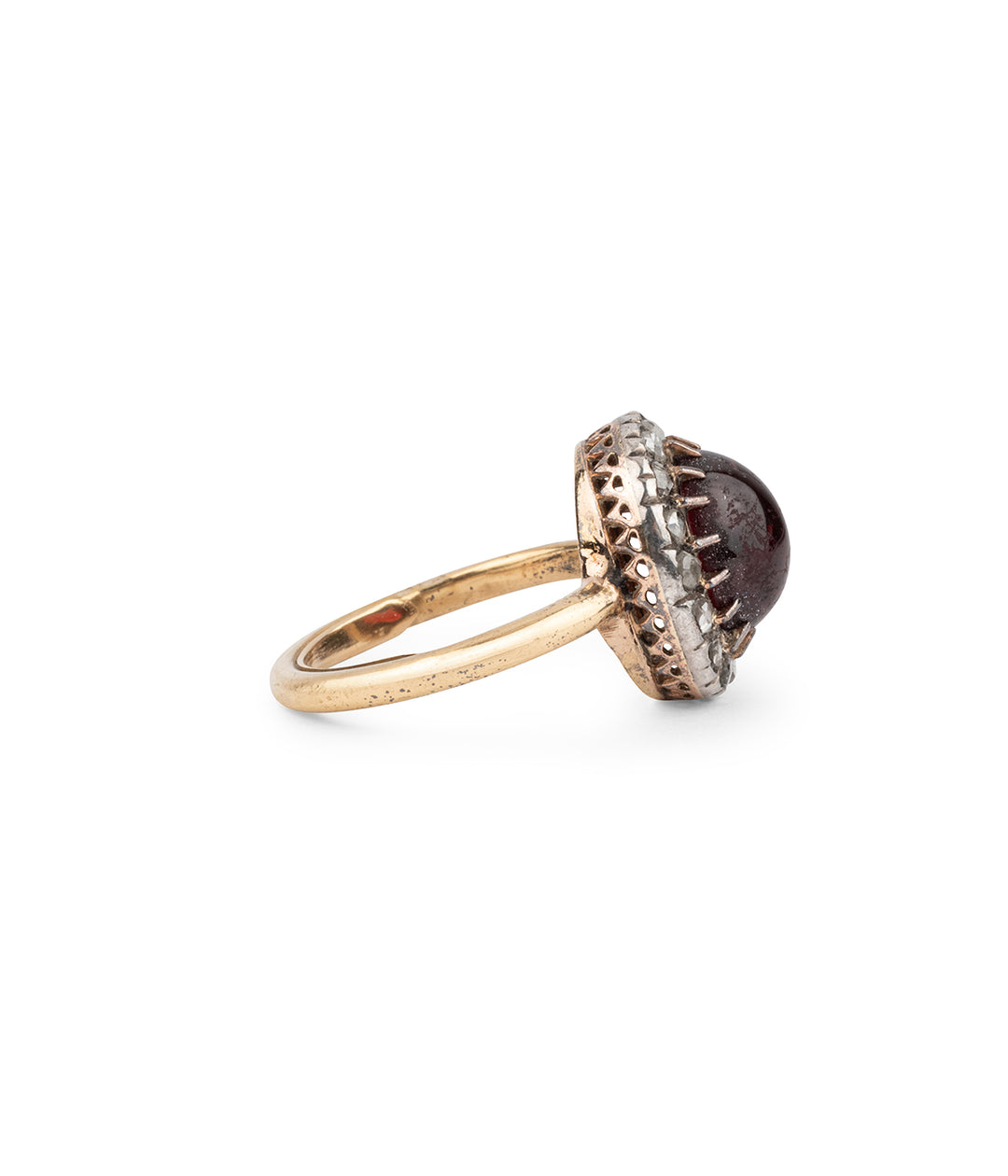 Antique-halo-ring-garnet-diamonds-Jalia