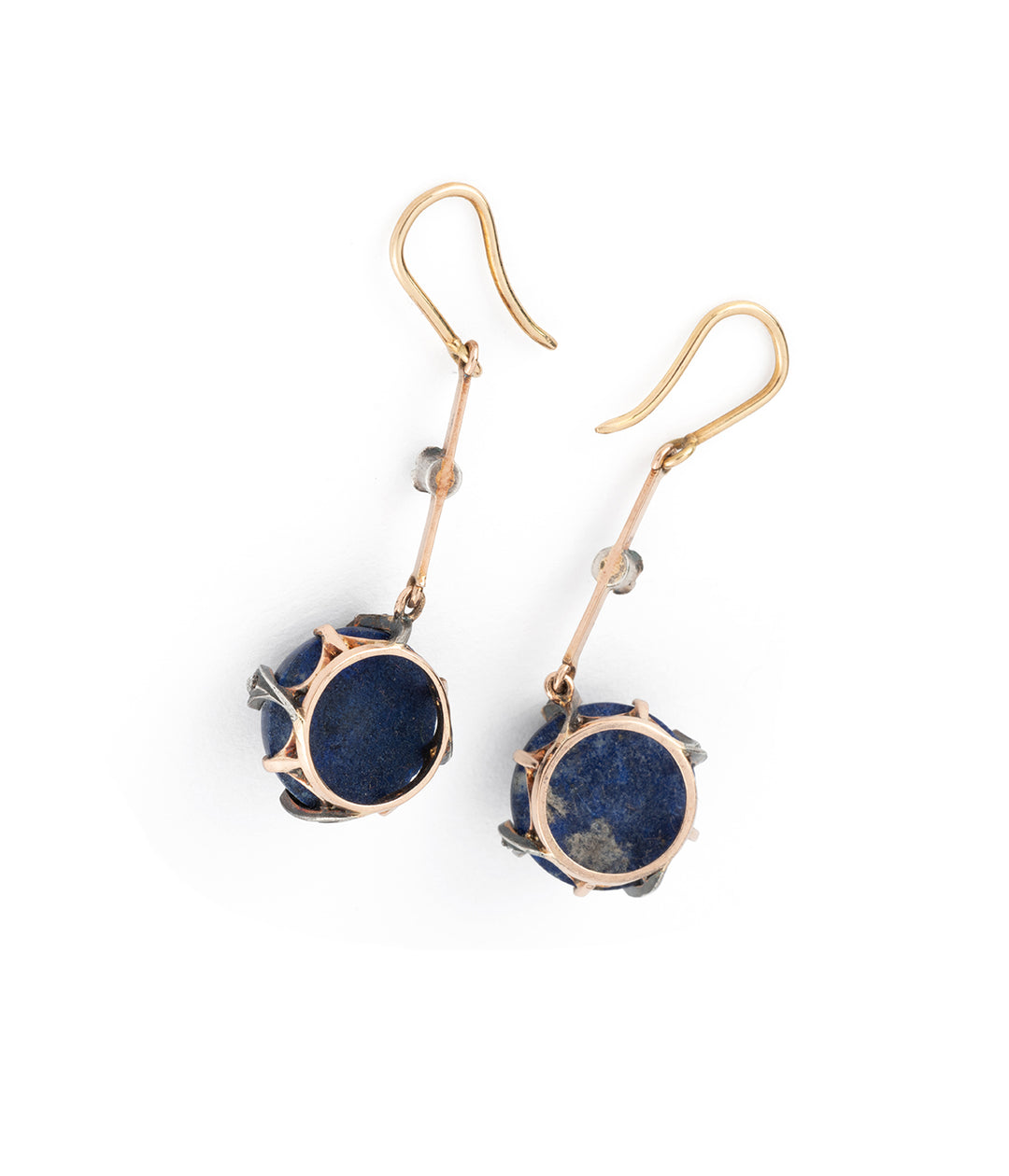 Antique lapis lazuli earrings Poppon - Caillou Paris
