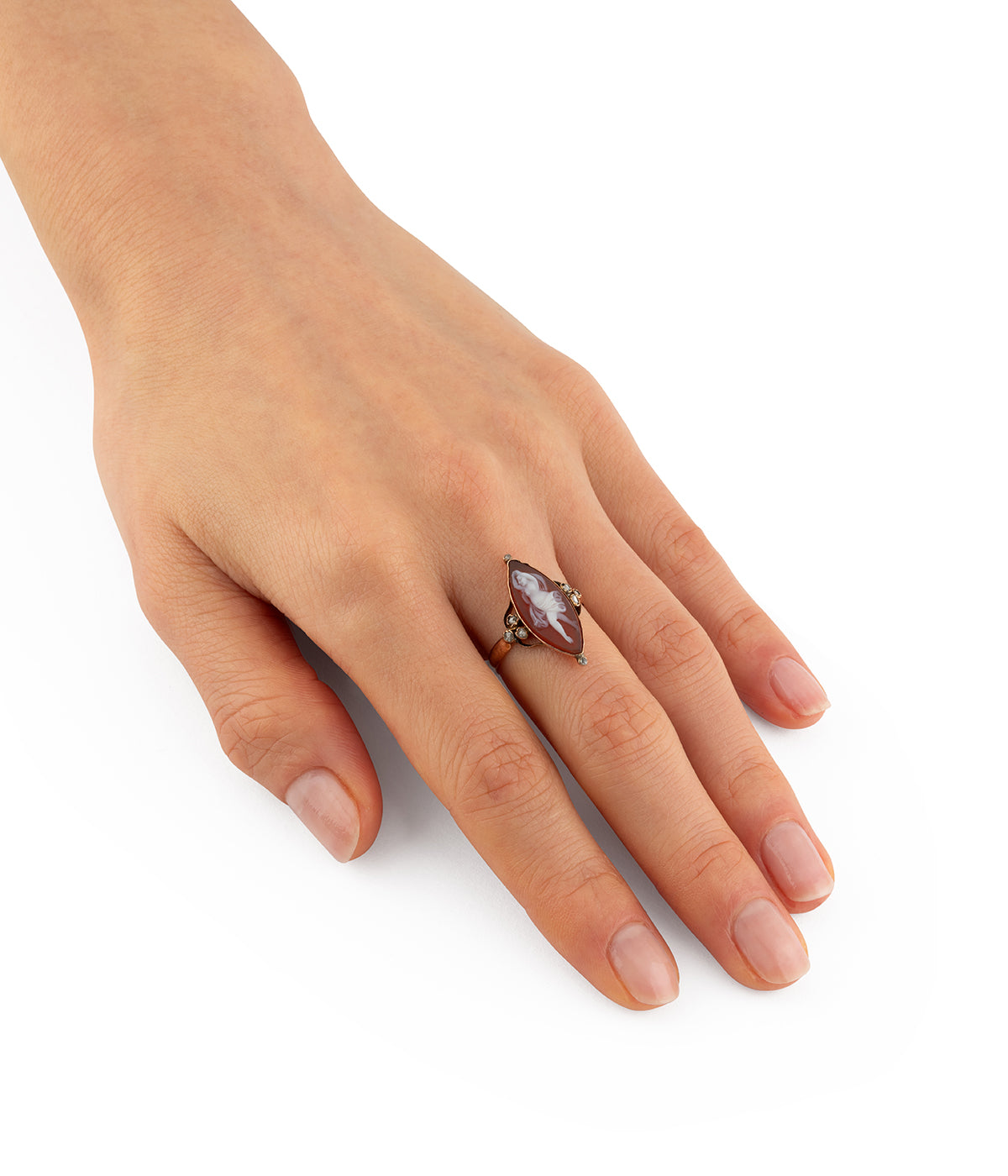 Antique marquise ring Melva - Caillou Paris