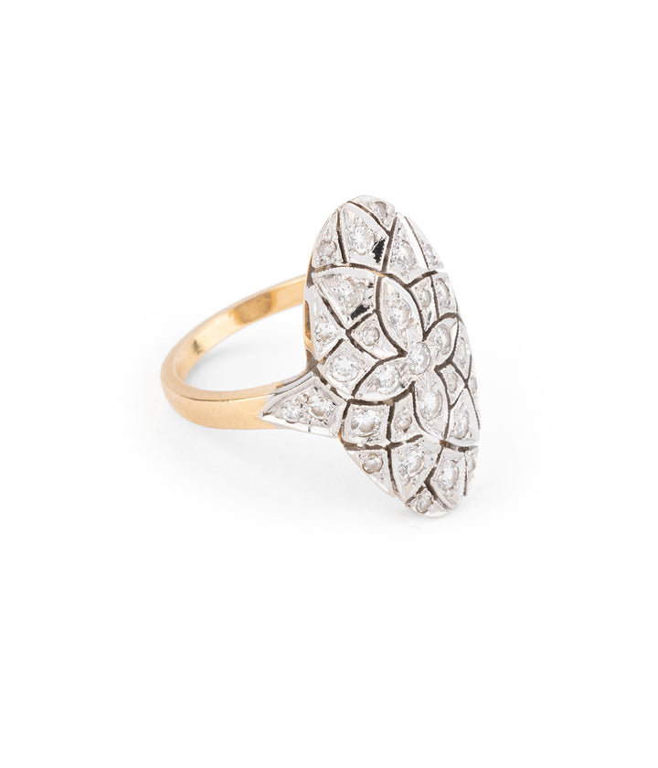 antique marquise ring diamonds "Layla" - Caillou Paris