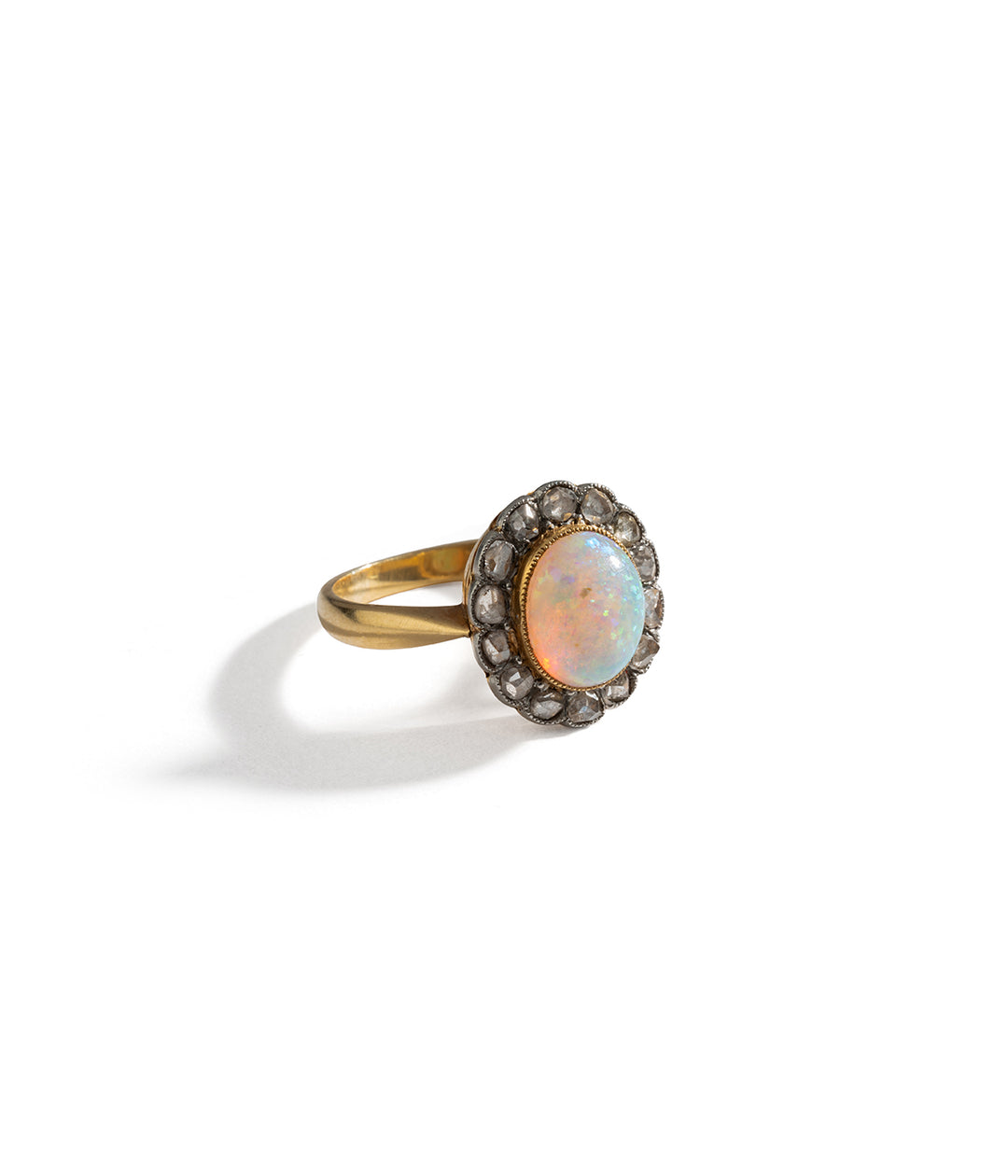 Antique opal cluster ring Yannis - Caillou Paris