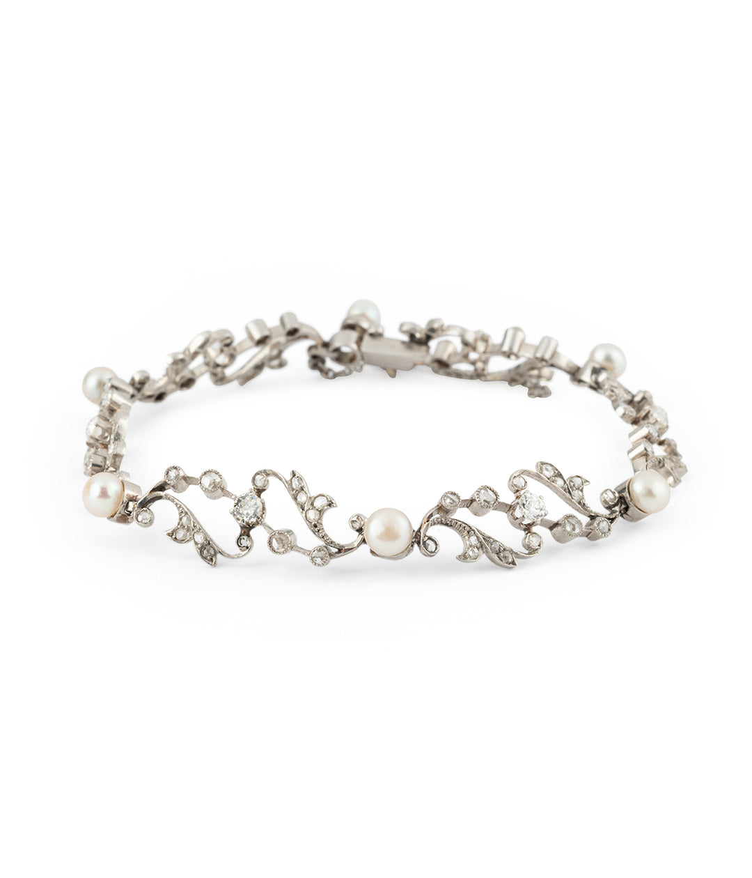 Antique pearl and diamond bracelet Pawl - Caillou Paris