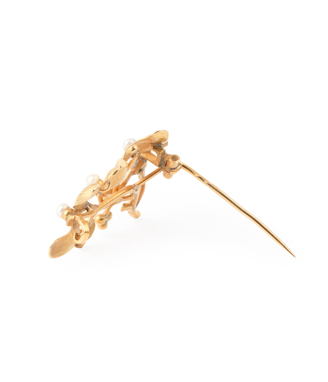 Antique-pearls-brooch-18k-gold-Mouna