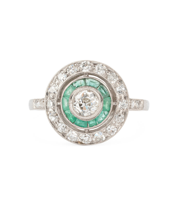 Antique-platinum-ring-emeralds-diamonds-Lev-Caillou-Paris