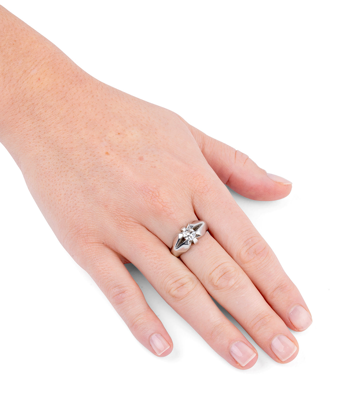 Antique platinum ring for men Luca - Caillou Paris