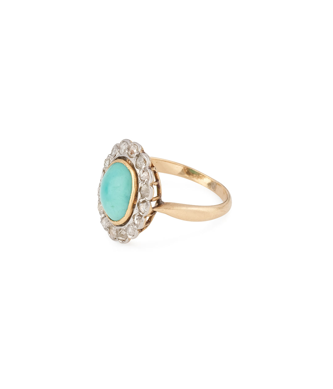 Antique-ring-diamonds-turquoise-Moina-Caillou-Paris