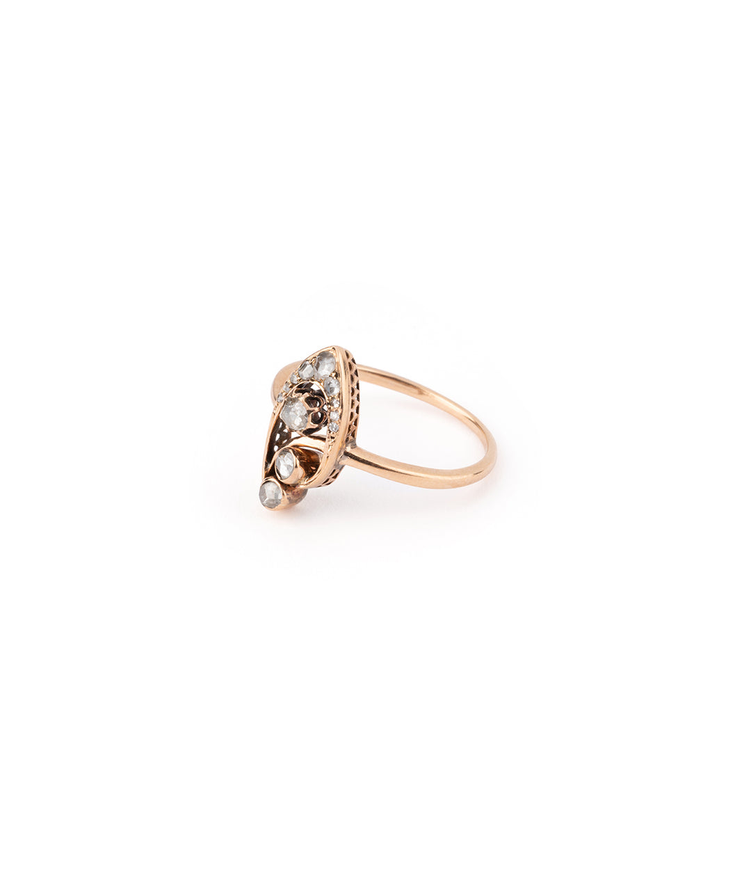 Antique ring gold and diamond "Elsu" - Caillou Paris 
