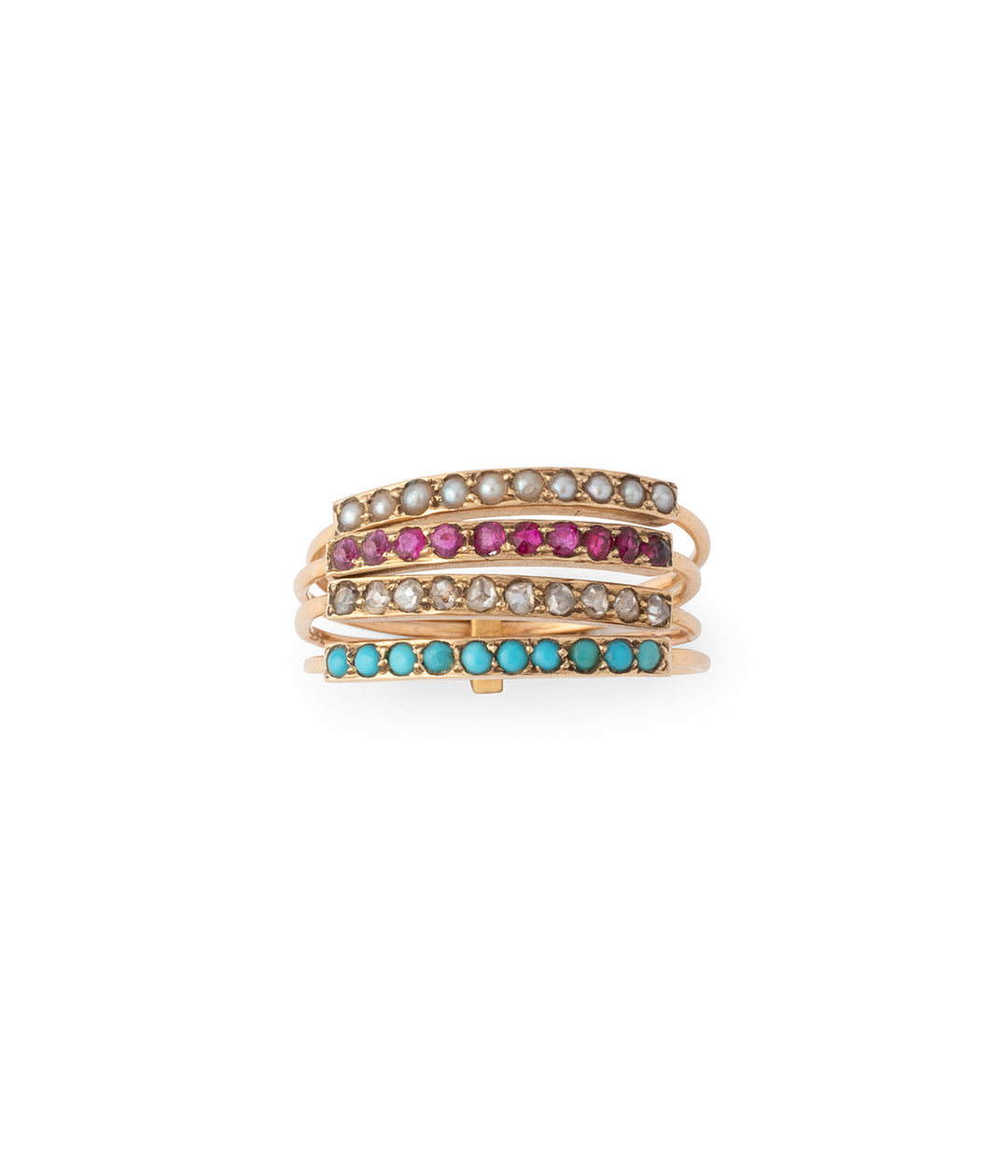 Antique-ring-pearls-turquoises-diamonds-rubies-Pravina