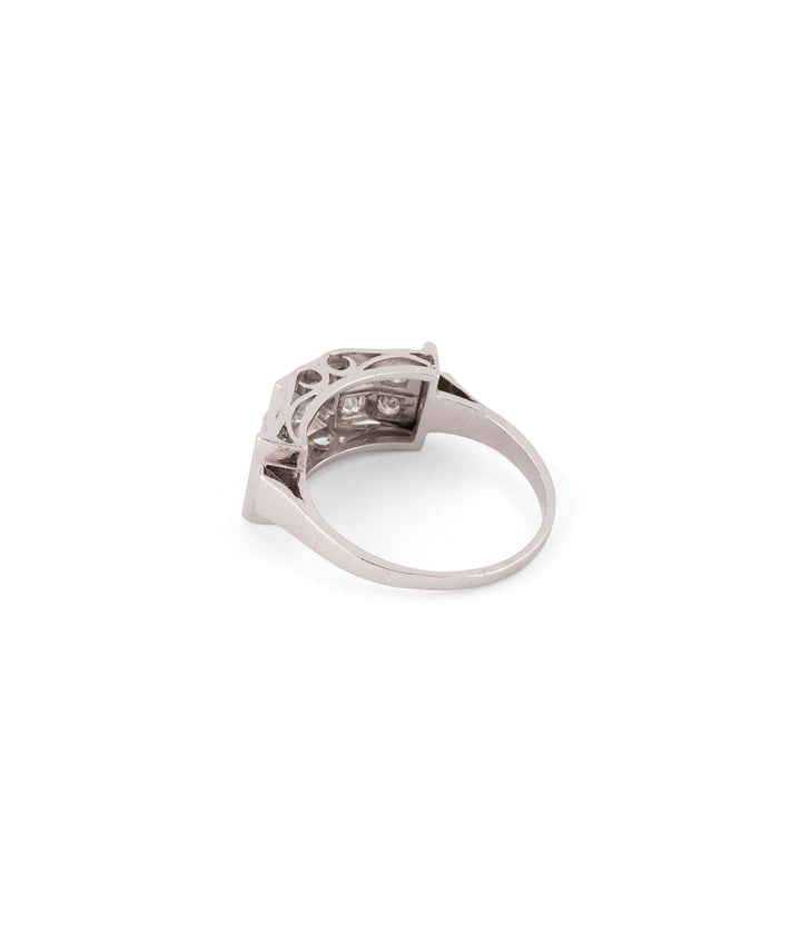 Antique ring in platinum and diamonds "Odala" - Caillou Paris