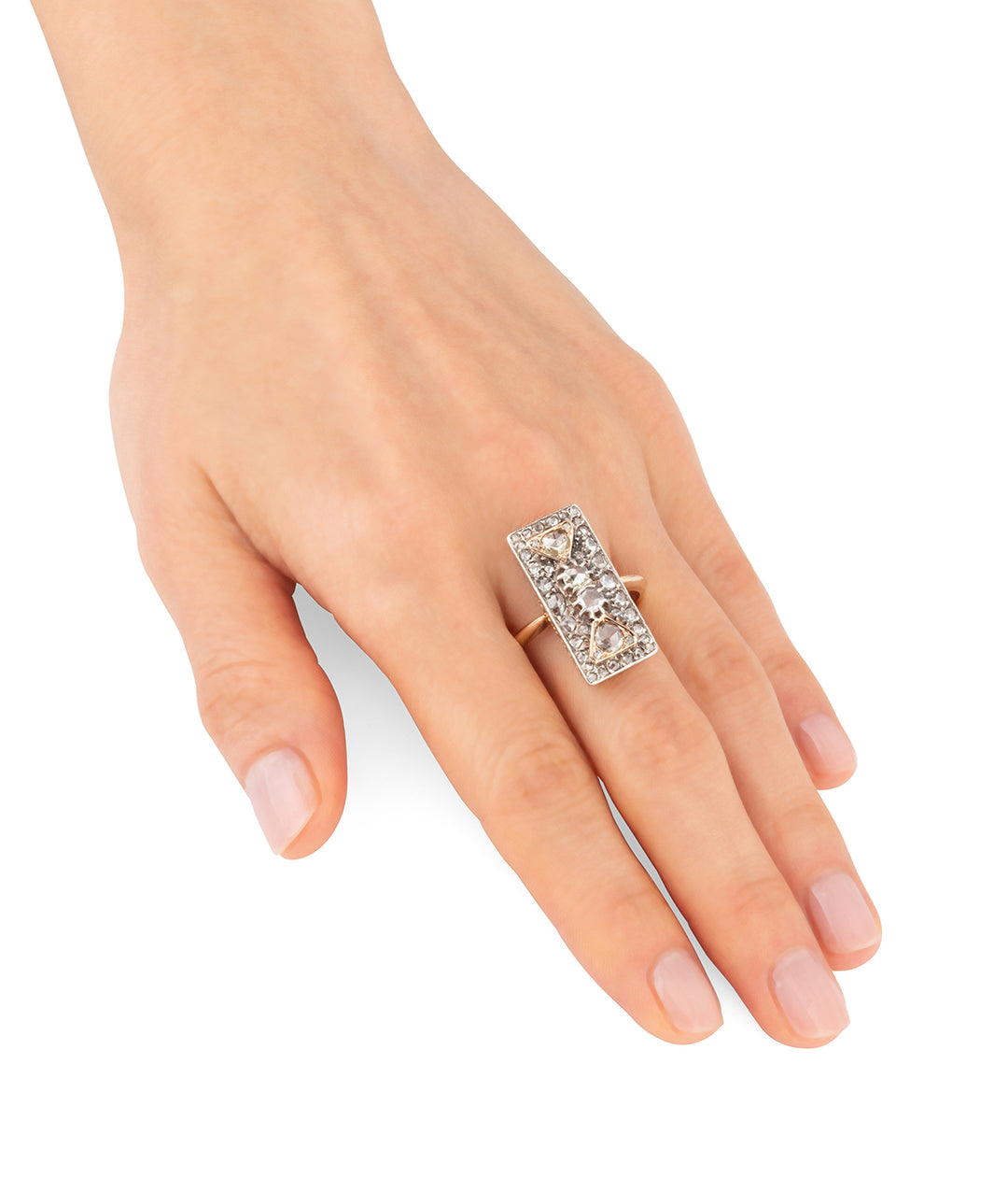 Bague ancienne en diamants "Sileas"