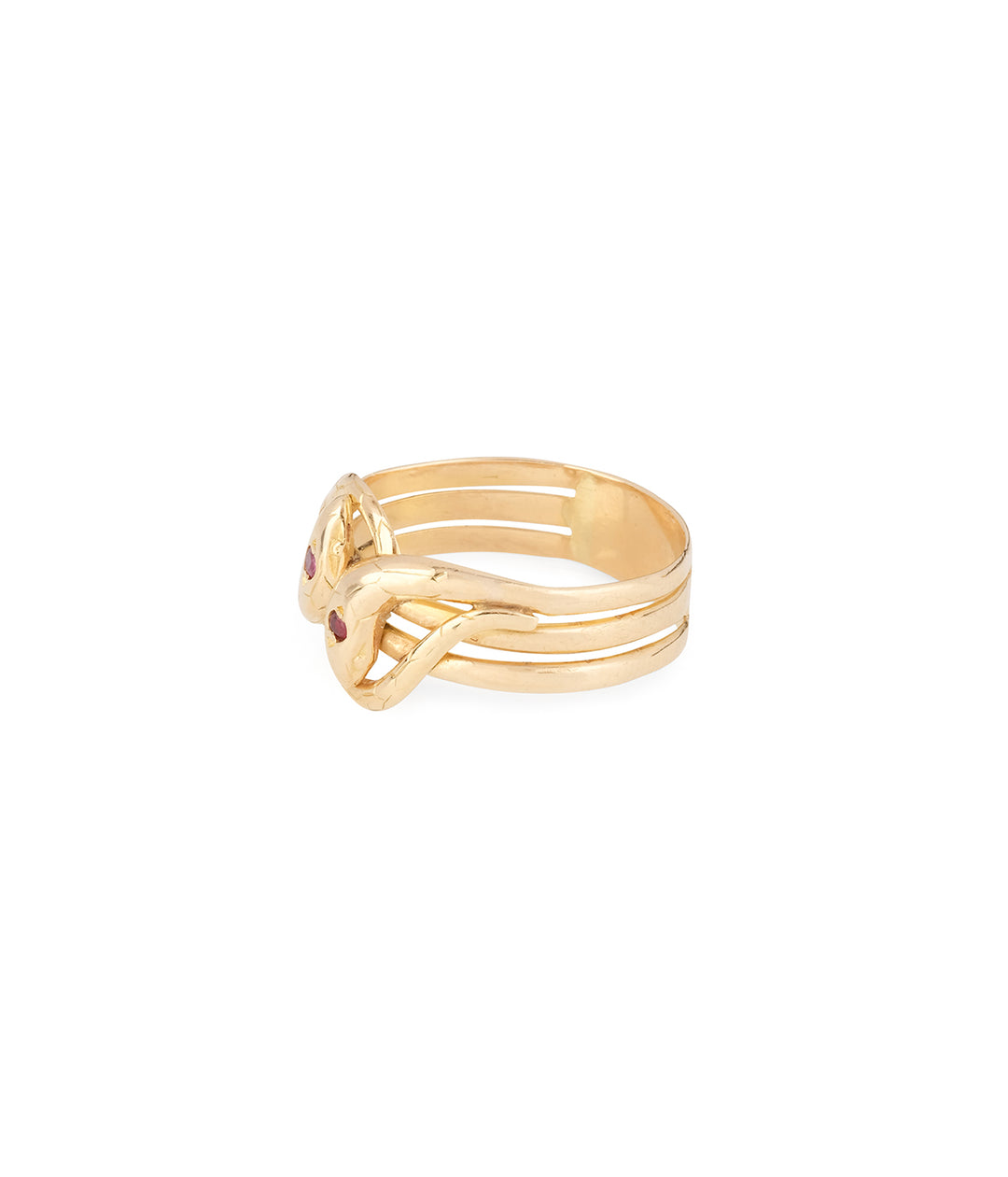 Antique-sentimental-ring-double-snakes-Evon-Caillou-Paris