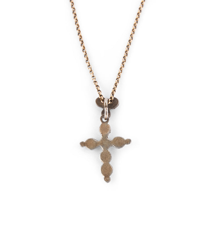 antique silver cross necklace "Rurik" - Caillou Paris