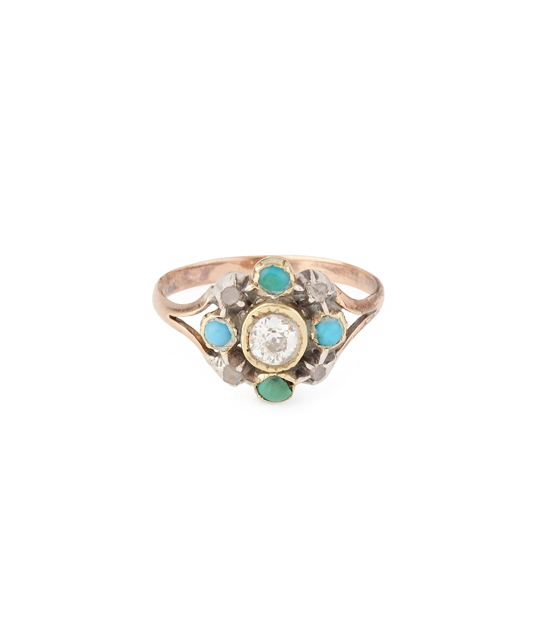 Antique-silver-diamonds-turquoise-Jouni-Caillou-Paris