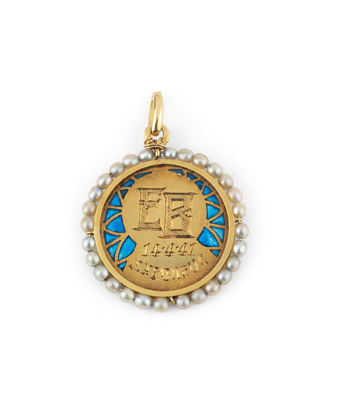 Art nouveau medal plique a jour Gaizka - Caillou Paris