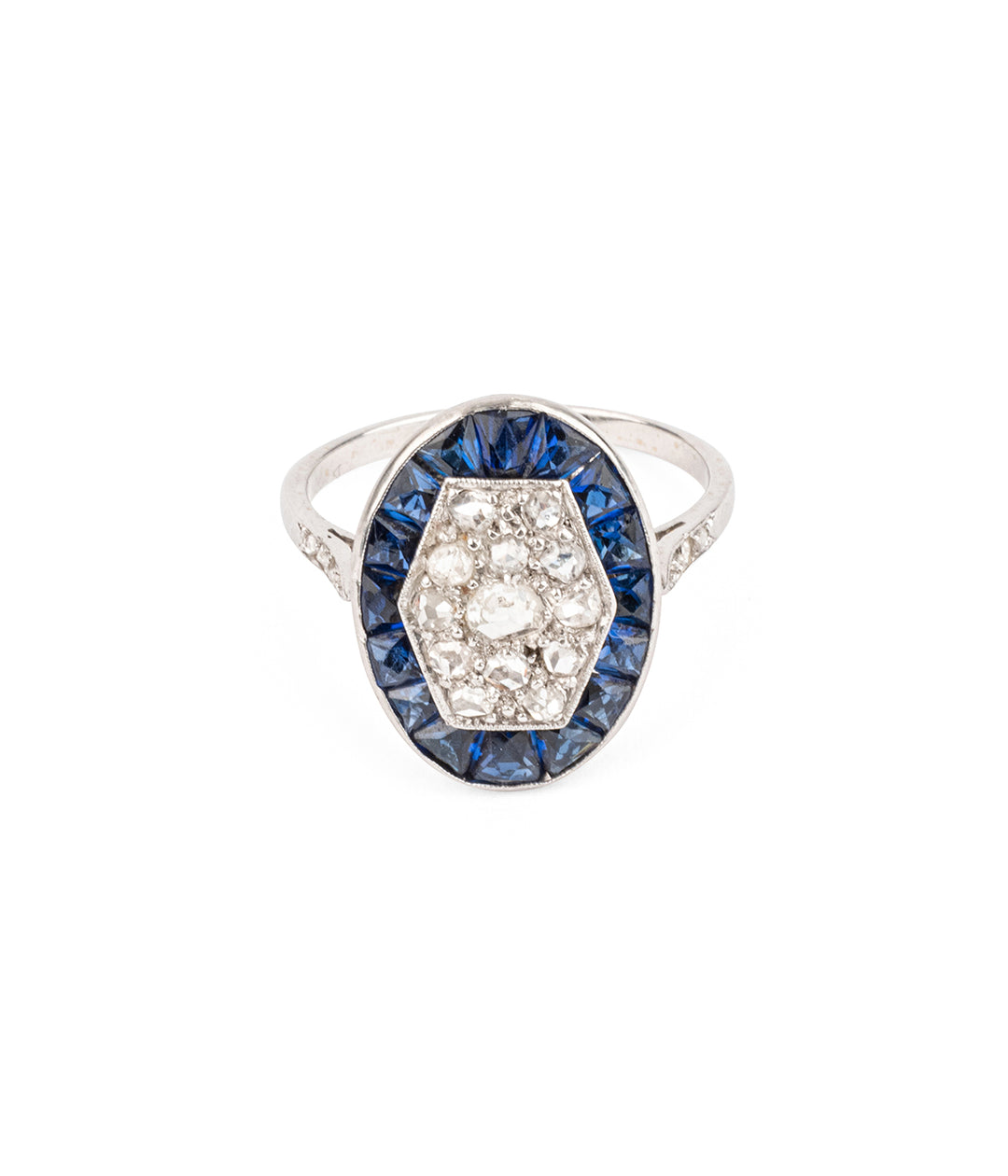 Art-deco-ring-sapphires-diamonds-Elia-Caillou-Paris