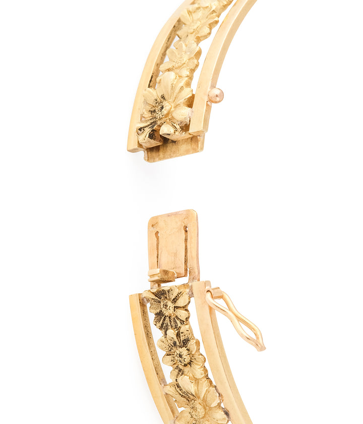 Art-nouveau-bracelet-flowers-18k-gold-Mykola-Caillou-Paris