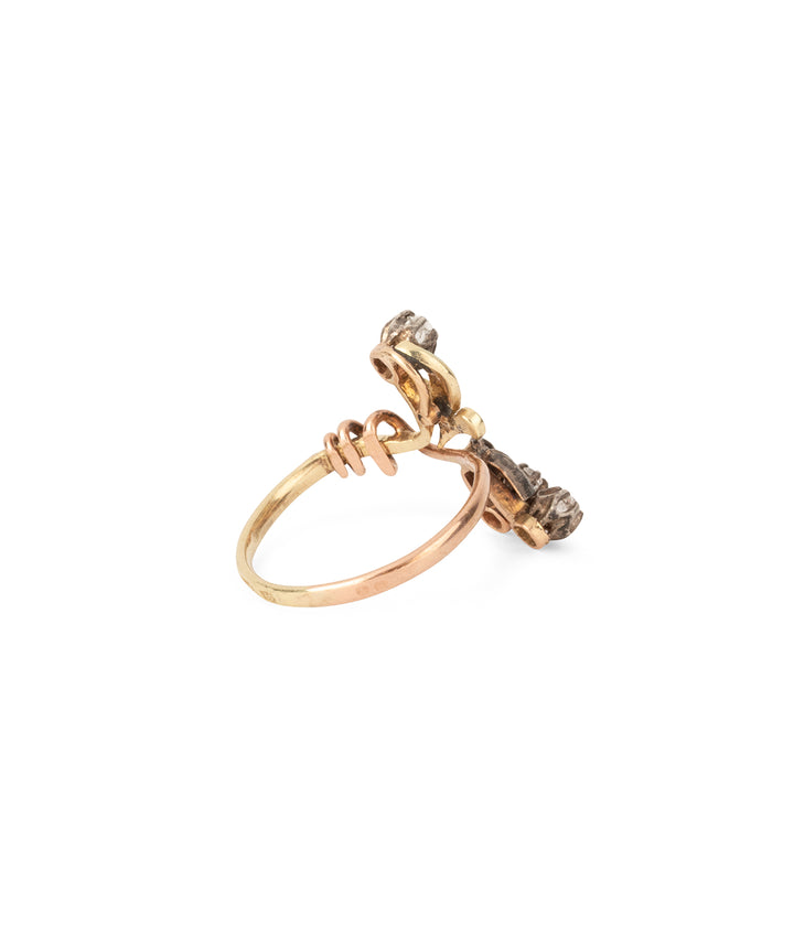 Art-nouveau-gold-ring-diamonds-Timo-Caillou-Paris