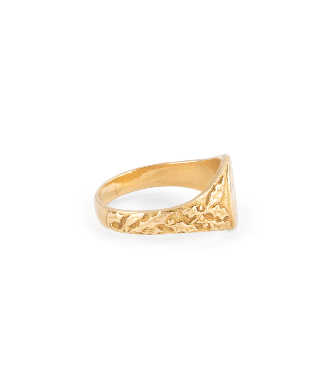 Art-nouveau-holly-signet-ring-Nagi-Caillou-Paris