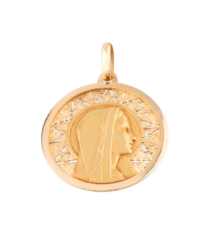 Art-nouveau-religious-pendant-gold-Idelle-Caillou-Paris