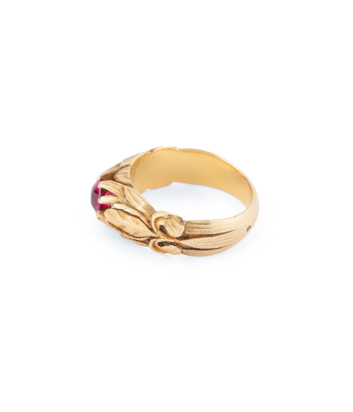 Art nouveau ring ruby "Oursa" - Caillou Paris