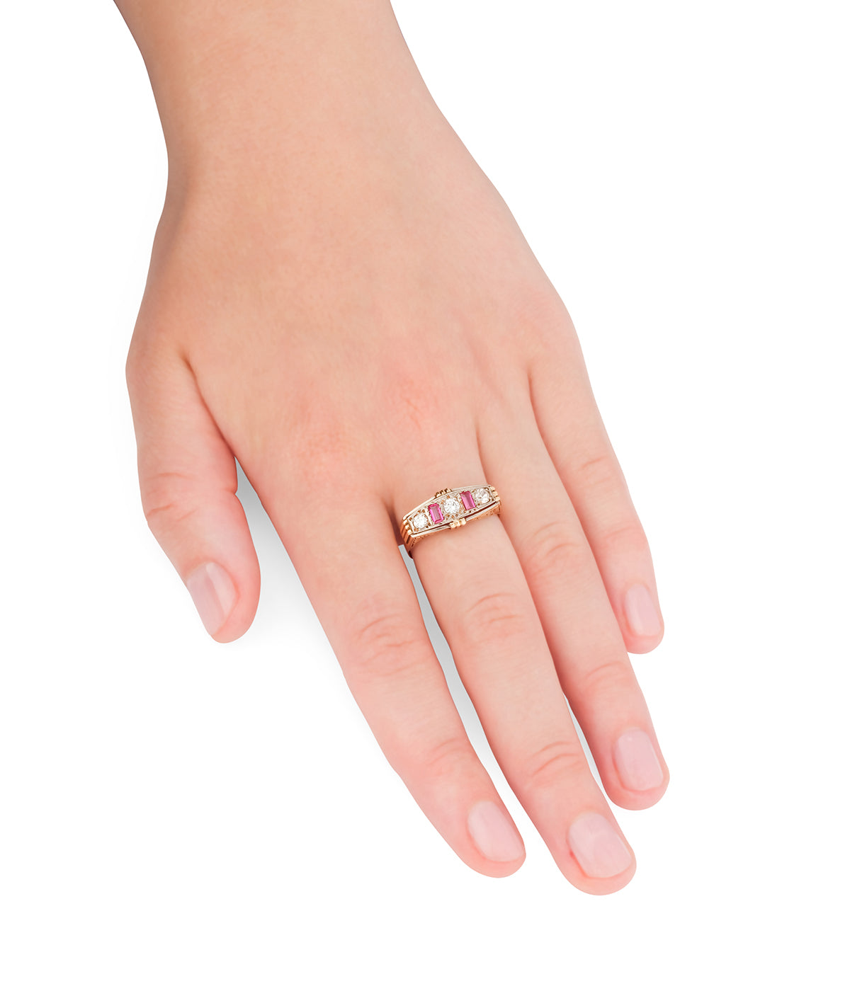 Bague-Art-deco-diamants-rubis-Jimmy-Caillou-Paris