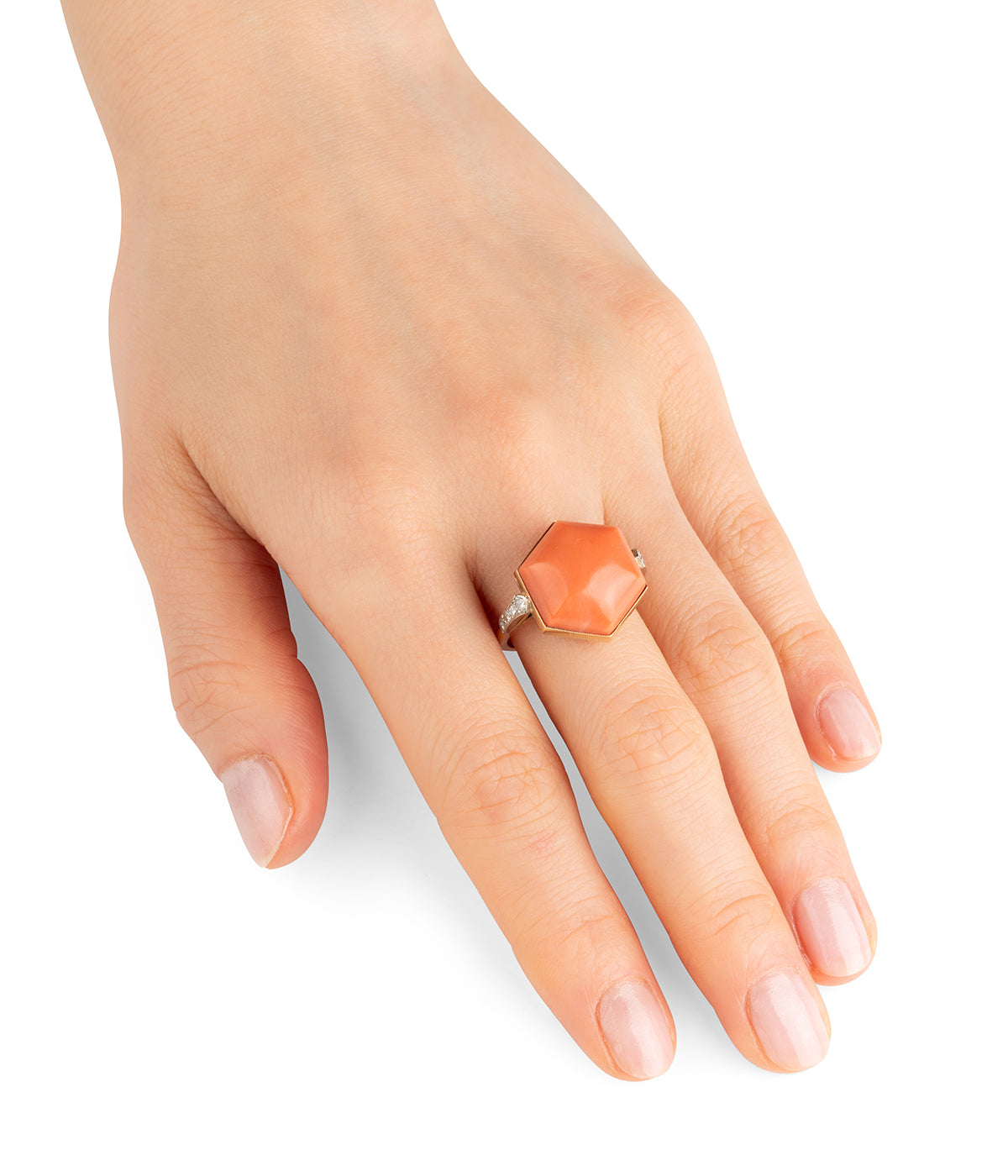 Bague-Art-deco-or-corail-Ennio-Caillou-Paris