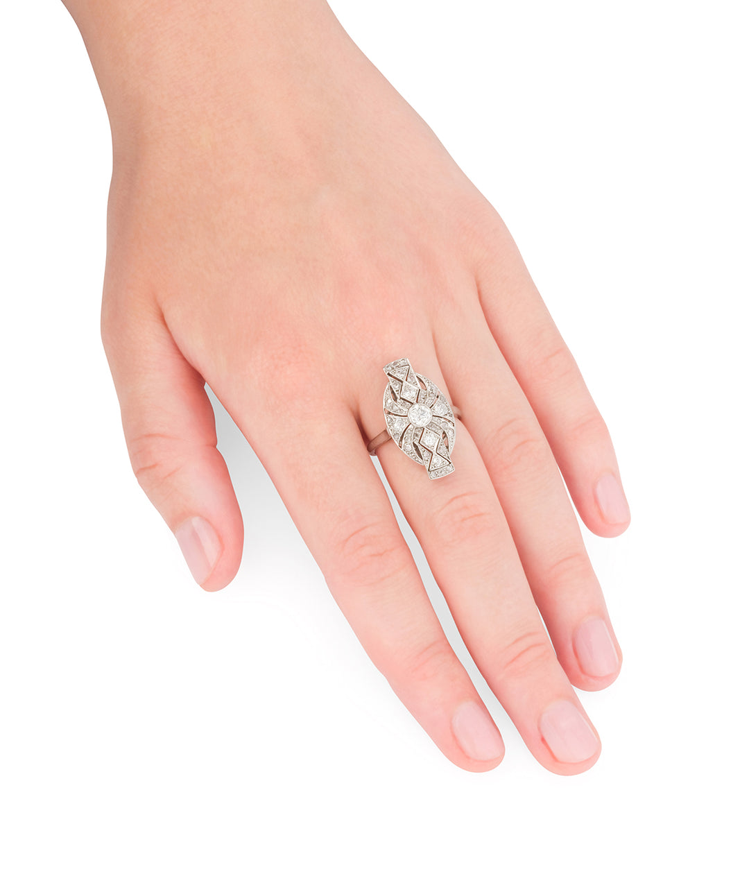 Bague-Art-deco-platine-diamants-Una-Caillou-Paris