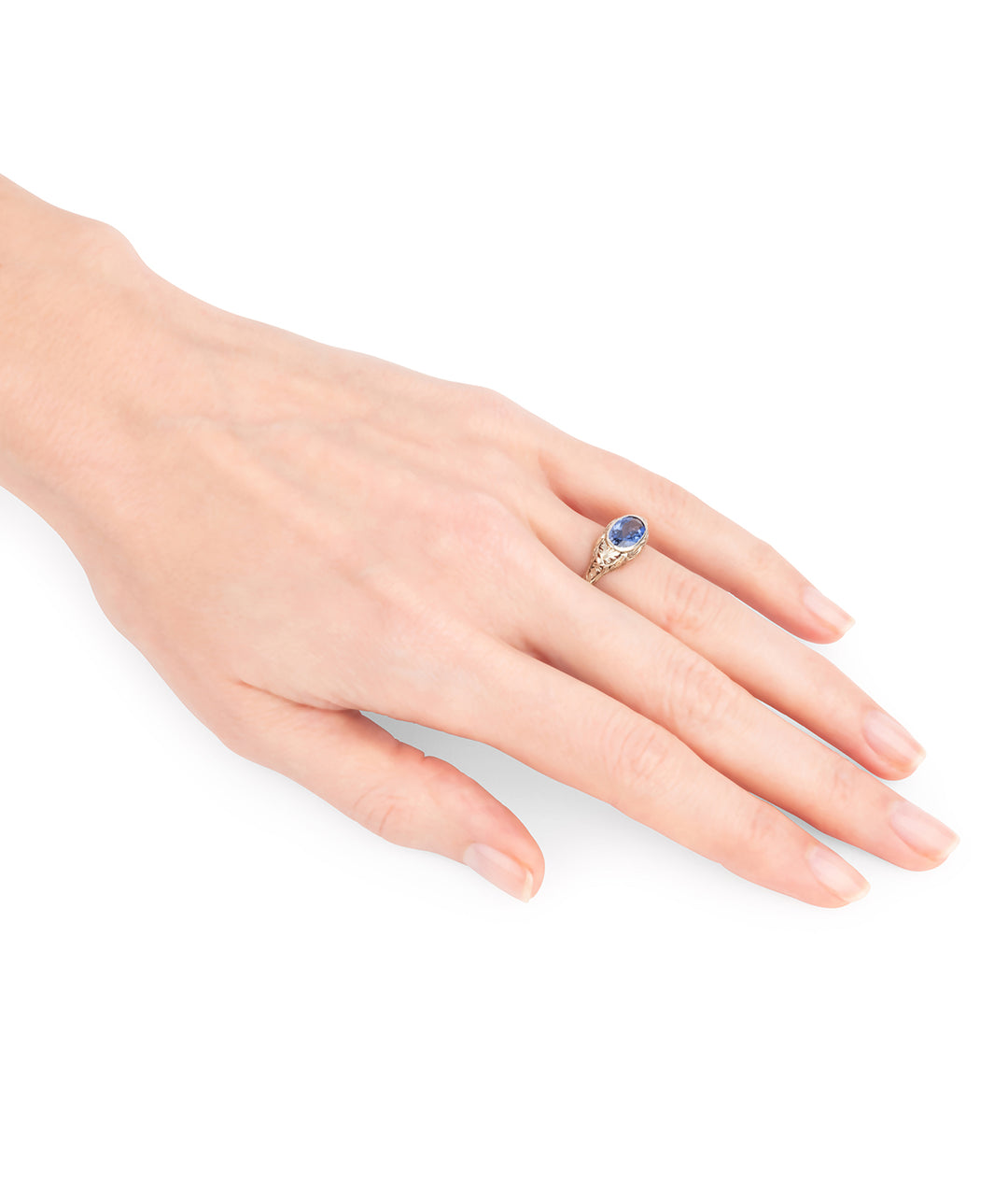 Bague-Belle-epoque-saphir-Kay-Caillou-Paris