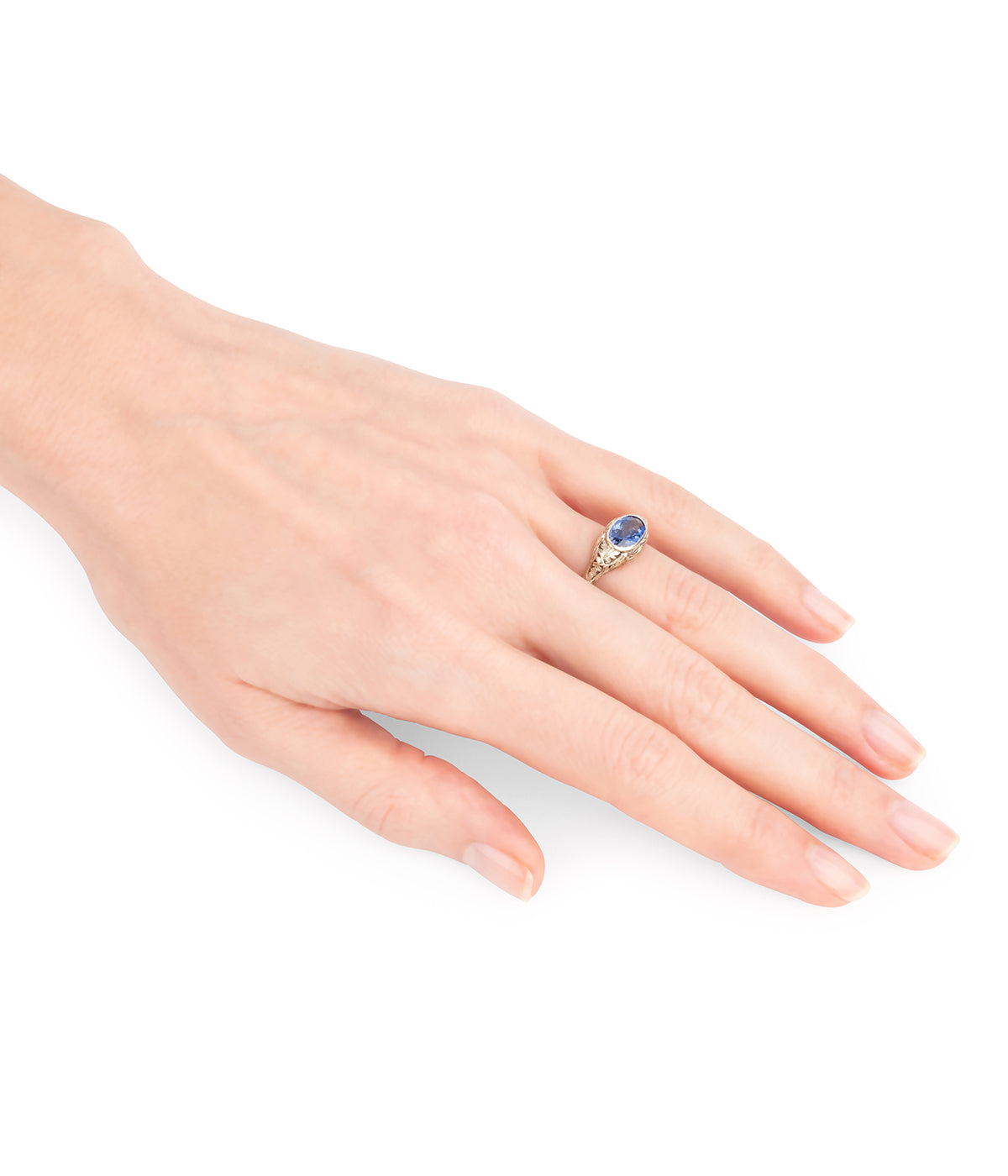 Bague-Belle-epoque-saphir-Kay-Caillou-Paris
