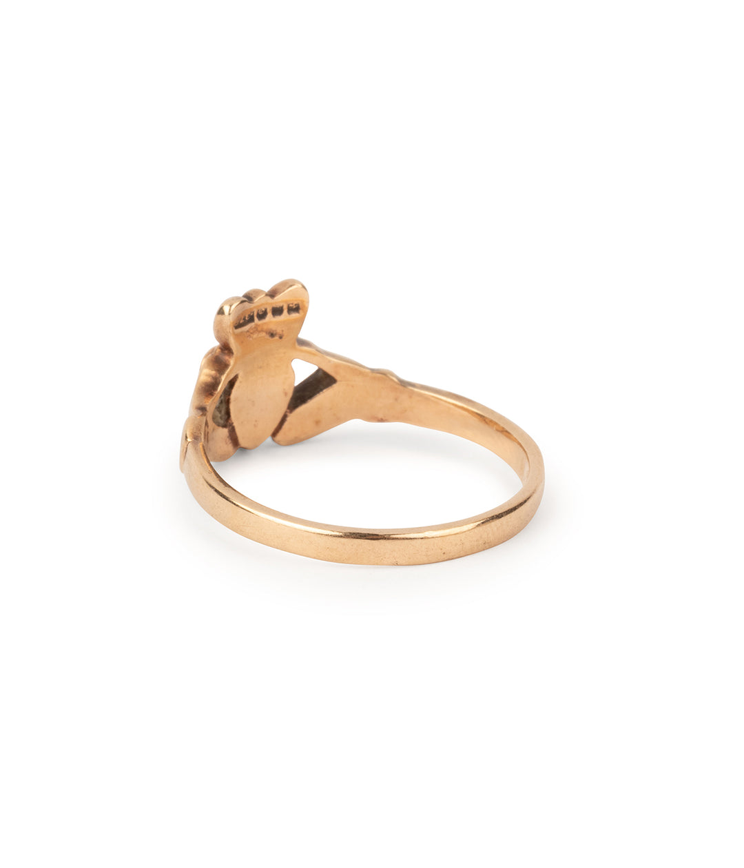 Bague-Claddagh-ancienne-or-Tieru