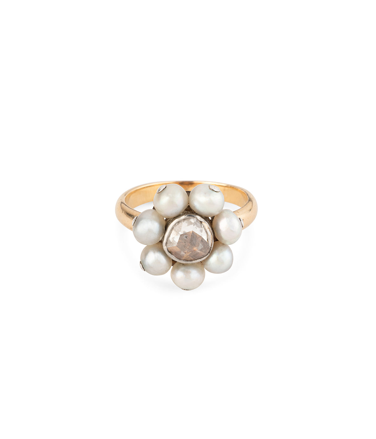 Bague-Marguerite-ancienne-perle-diamant-Offy-Caillou-Paris