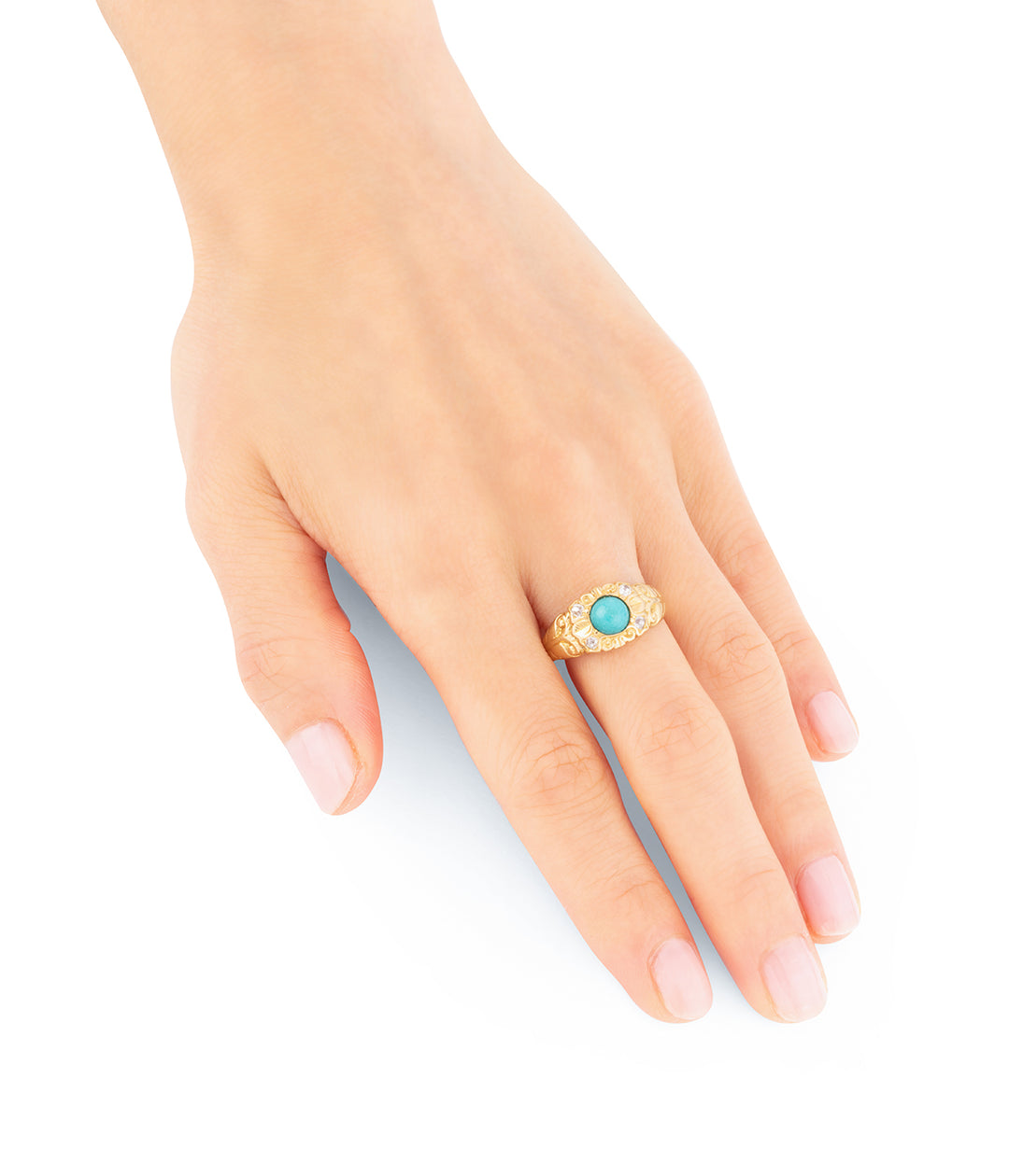 Bague Marquise cabochon Turquoise I Bijoux Anciens I Noir Carat Bague Marquise cabochon Turquoise I Bijoux Anciens I Noir Carat