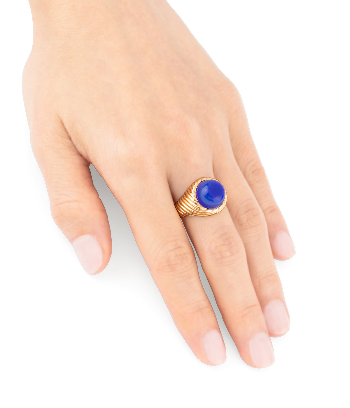 Bague-ancienne-calcedoine-Ofelia-Caillou-Paris