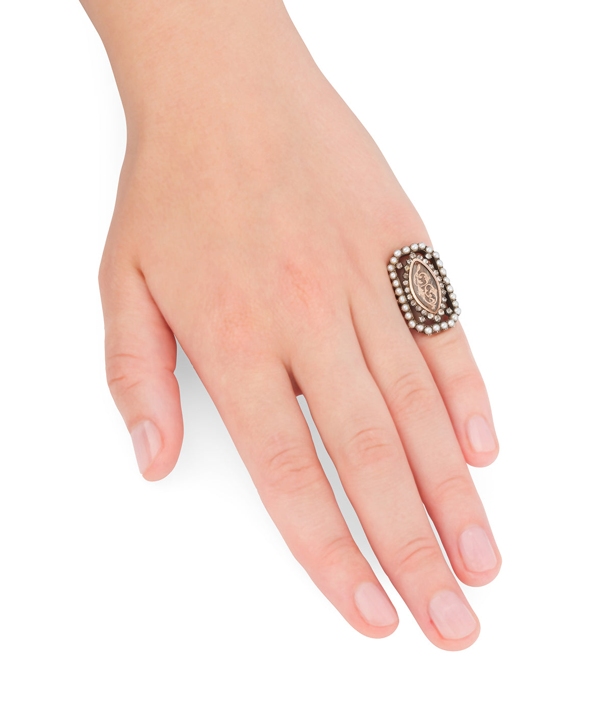 Bague-ancienne-cheveux-tresses-Nadia-Caillou-Paris