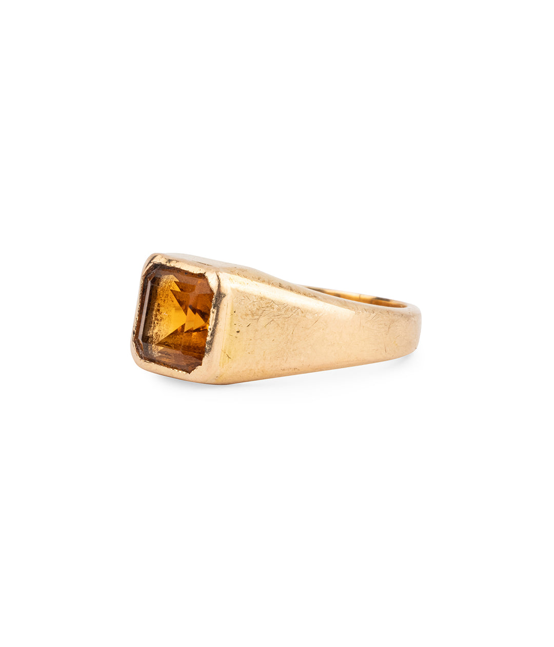 Bague-ancienne-citrine-or-Hatim