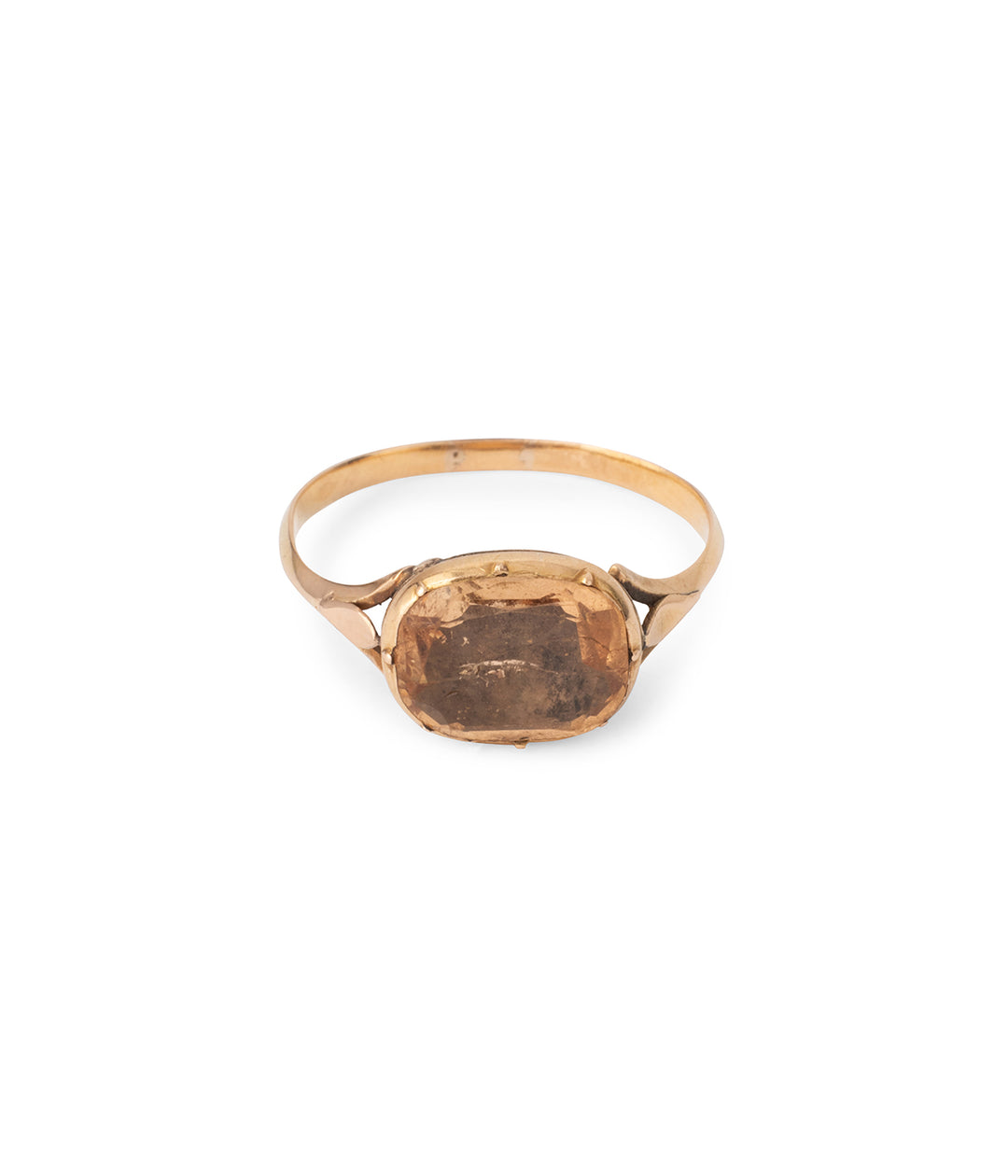 Bague-ancienne-citrine-or-rose-Gil