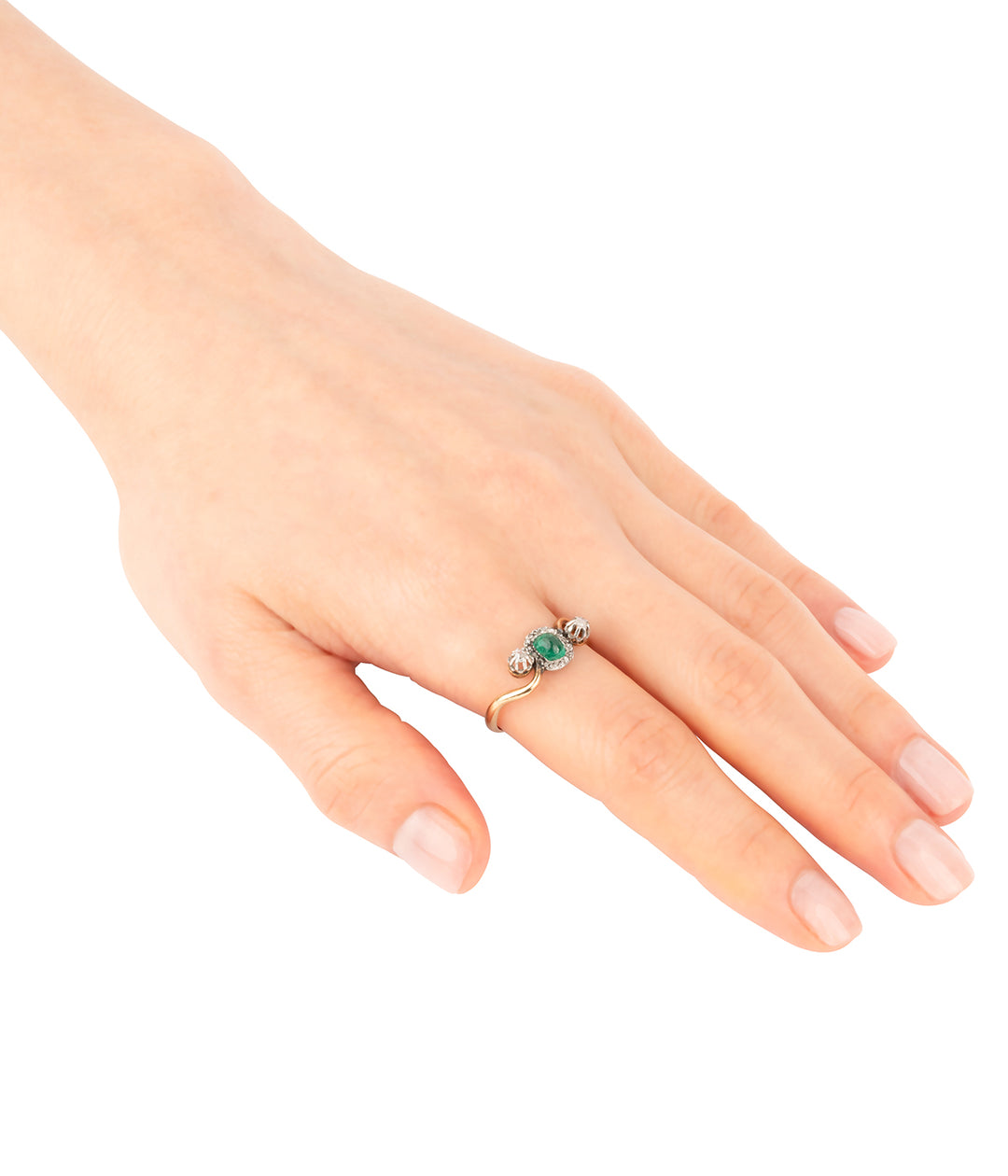 Bague-ancienne-emeraude-diamants-Vikli-Caillou-Paris