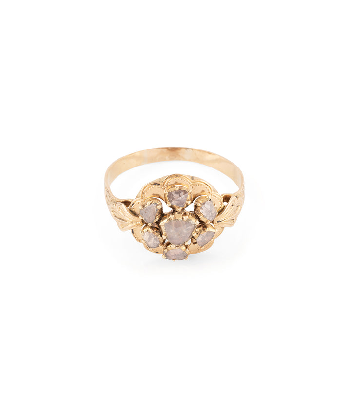 Bague-ancienne-marguerite-diamants-Orna-Caillou-Paris