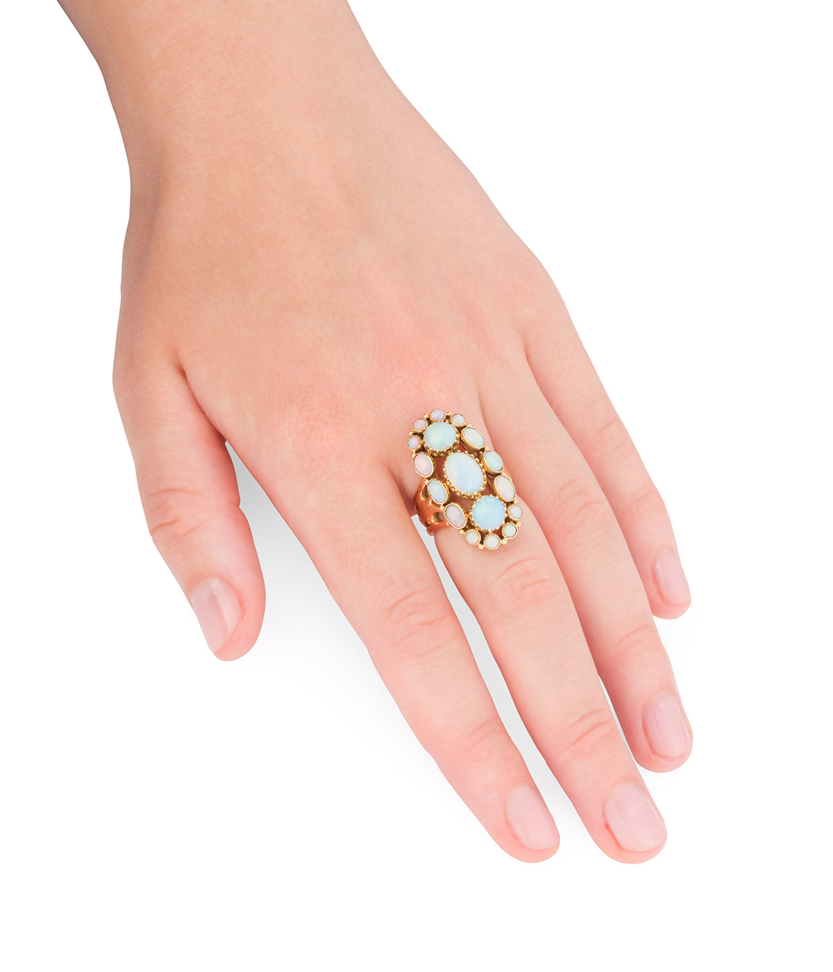 Bague-ancienne-or-rose-opales-Perah-Caillou-Paris
